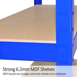 Monstershop Monster Racking T-Rax Heavy Duty Shelving Units, Blue, 75cm W, 30cm D in Blue - thumbnail 7