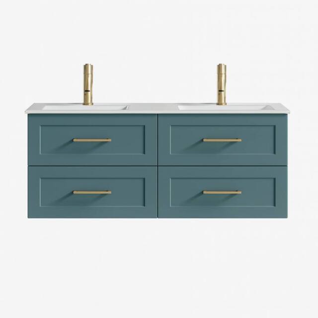 Bathroom Kingdom Bakewell Smoked Sage Basin Vanity 1200mm in Blue - image 1