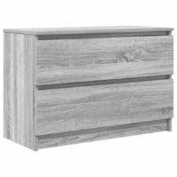 Berkfield Home TV Cabinet Grey Sonoma 80x35x54 cm Engineered Wood - Size: 80 x 35 x 54 cm - thumbnail 2
