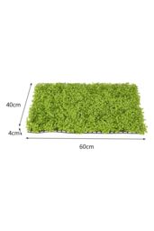 Living and Home UV-Resistant Faux Greenery Wall Panel Privacy Screen for Indoor & Outdoor Decor (40x60cm) in Green - Size: 40x60 cm - thumbnail 7
