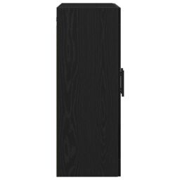 Berkfield Home Wall Mounted Cabinet Black Oak 69, 5x34x90 cm Engineered Wood - Size: 5 x 34 x 90 cm - thumbnail 7