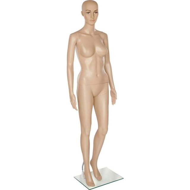 tectake Women's Female Adjustable Mannequin In Full Body Life Size With Realistic Prop in Beige - image 1