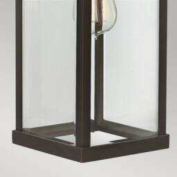 Netlighting Manhattan Outdoor Large Wall Lantern Light Oil Rubbed Bronze IP44 E27 in Brown - thumbnail 3