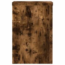Berkfield Home Plant Stands 2 pcs Smoked Oak 25x25x35 cm Engineered Wood in Brown - Size: 25 x 25 x 35 cm - thumbnail 5