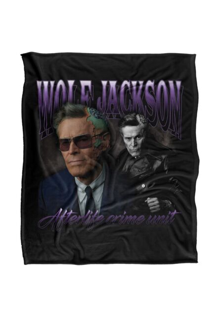Warner Brothers Beetlejuice 2 50x60 Wolf Silky Touch Super Soft Throw Blanket in White - image 1