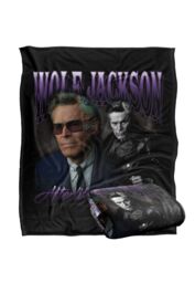 Warner Brothers Beetlejuice 2 50x60 Wolf Silky Touch Super Soft Throw Blanket in White - thumbnail 2