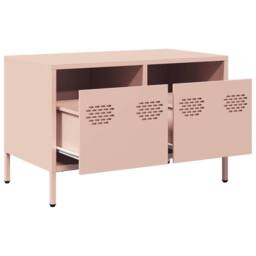 Berkfield Home TV Cabinet Pink 68x39x43.5 cm Cold-rolled Steel - thumbnail 5