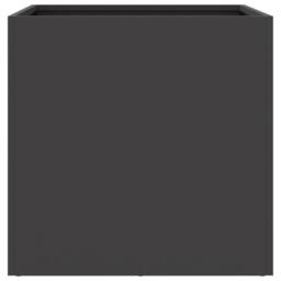 Berkfield Home Planter Black 49x47x46 cm Steel - Size: 49 x 47 x 46 cm - thumbnail 5