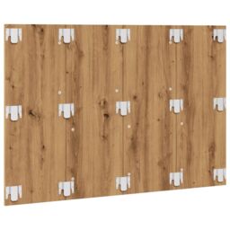Berkfield Home Bed Headboard Artisan Oak 120x1.5x80 cm Engineered Wood in Brown - thumbnail 4