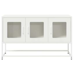 Berkfield Home TV Cabinet White 100.5x39x60.5 cm Cold-rolled Steel - thumbnail 5