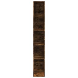 Berkfield Home Wardrobe Smoked Oak 30x50x200 cm Engineered Wood in Brown - Size: 30 x 50 x 200 cm - thumbnail 4