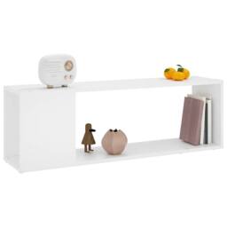 Berkfield Home TV Cabinet White 100x24x32 cm Engineered Wood - Size: 100 x 24 x 32 cm - thumbnail 6