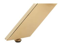 Vente-unique Tempered Glass & Gold Metal Console Table - Transparent - COSIMA in Clear - thumbnail 6