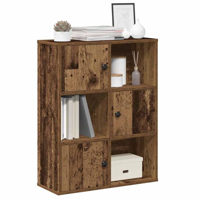 Berkfield Home Bookcase Old Wood 60x24x76.5 cm Engineered Wood in Brown - image 1
