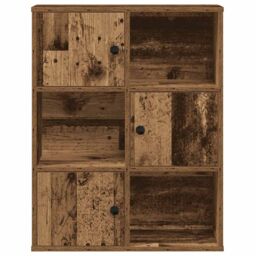 Berkfield Home Bookcase Old Wood 60x24x76.5 cm Engineered Wood in Brown - thumbnail 5