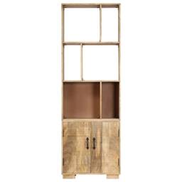 Berkfield Home Bookshelf 60x35x180 cm Solid Mango Wood in Brown - Size: 60 x 35 x 180 cm - thumbnail 1