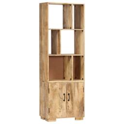 Berkfield Home Bookshelf 60x35x180 cm Solid Mango Wood in Brown - Size: 60 x 35 x 180 cm - thumbnail 9