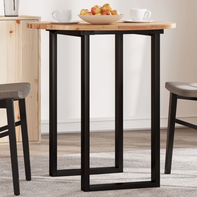 Berkfield Home Table Top Round √ò70x2 cm Solid Wood Acacia in Brown - Size: 70x2 cm - image 1