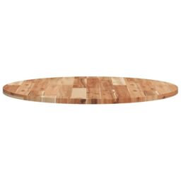 Berkfield Home Table Top Round √ò70x2 cm Solid Wood Acacia in Brown - Size: 70x2 cm - thumbnail 6
