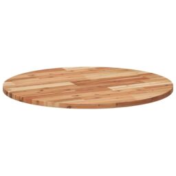 Berkfield Home Table Top Round √ò70x2 cm Solid Wood Acacia in Brown - Size: 70x2 cm - thumbnail 5