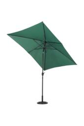 Garden Sanctuary Rectangular Sunshade Waterproof Garden Parasol with Round Base in Green - thumbnail 4