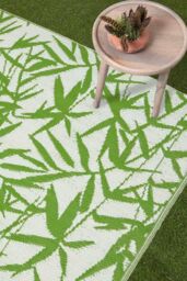 Homescapes Luxury Outdoor Rug Waterproof Reversible, Green Zena Tropical - Size: 180 cm x 270 cm - thumbnail 2