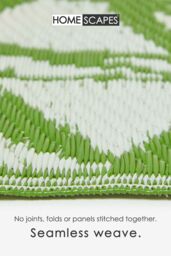 Homescapes Luxury Outdoor Rug Waterproof Reversible, Green Zena Tropical - Size: 180 cm x 270 cm - thumbnail 4
