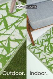 Homescapes Luxury Outdoor Rug Waterproof Reversible, Green Zena Tropical - Size: 180 cm x 270 cm - thumbnail 5
