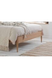 Birlea Rattan Wooden Bed Frame Leonie Bedstead in Brown - Size: Double - thumbnail 4
