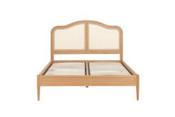 Birlea Rattan Wooden Bed Frame Leonie Bedstead in Brown - Size: Double - thumbnail 5