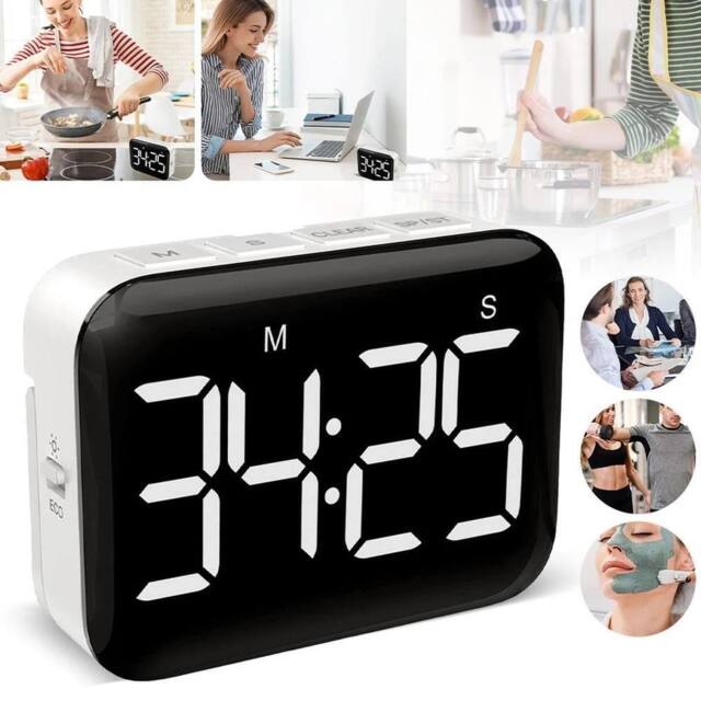 NESTLUNE New Digital Kitchen Timer LED Magnetic in Black - Size: 100 cm x 15 cm - image 1