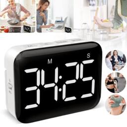 NESTLUNE New Digital Kitchen Timer LED Magnetic in Black - Size: 100 cm x 15 cm - thumbnail 1