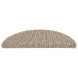 Berkfield Home Carpet Stair Treads 15 pcs Brown 56x17x3 cm - Size: Medium - thumbnail 4