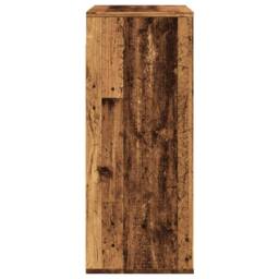 Berkfield Home Wall Cabinet Old Wood 80x33x80 cm Engineered Wood in Brown - Size: 80 x 33 x 80 cm - thumbnail 5