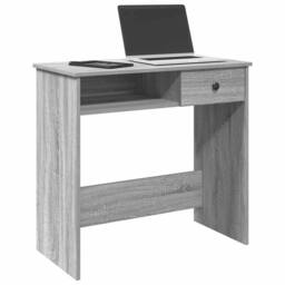 Berkfield Home Decorative Desk Grey Sonoma 80x40x75 cm Engineered Wood - Size: 80 x 40 x 75 cm - thumbnail 2
