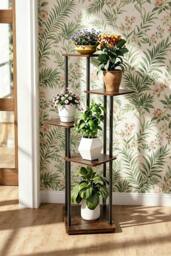 ExtraStar 5-Tier Plant Stand & Flower Pot Display Rack​ in Brown