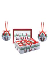 VFM e-Store Christmas Bauble Decoration Hanging Tree 12 piece 7. Set Santa in Red - thumbnail 1