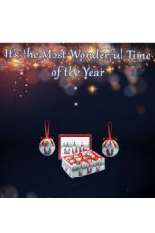 VFM e-Store Christmas Bauble Decoration Hanging Tree 12 piece 7. Set Santa in Red - thumbnail 3