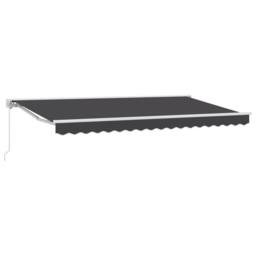 Berkfield Home Retractable Awning Manual Anthracite 350x200 cm - thumbnail 2