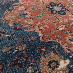 The Rug Shop UK Traditional Persian Easy To Clean Stain-Resistant Area Rug in Blue - Size: 195 cm x 290 cm - thumbnail 2