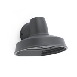 Netlighting Bronx 1 Light Outdoor Wall Light Dark Grey IP44 GU10 - thumbnail 2