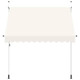 Berkfield Home Manual Retractable Awning 250 cm Cream in Beige - thumbnail 1
