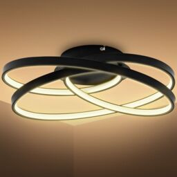 B.K.Licht Black 35W LED Ceiling Light - thumbnail 8