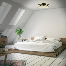 B.K.Licht Black 35W LED Ceiling Light - thumbnail 4