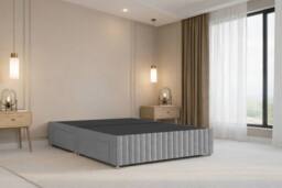 "Chester & Oakley Ravello Plush Divan 2 Drawers Foot-End 12""Footboard 54""Headboard in Silver - Size: King" - thumbnail 6