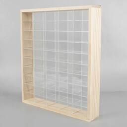 ERGOVEXA Display Case Acrylic Hot Wheels Diecast Car Matchbox Showcase in Natural - thumbnail 4