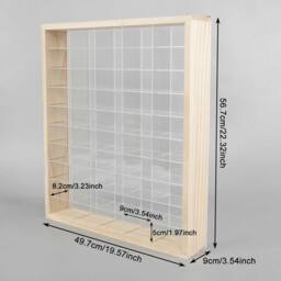 ERGOVEXA Display Case Acrylic Hot Wheels Diecast Car Matchbox Showcase in Natural - thumbnail 2