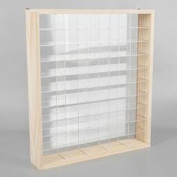 ERGOVEXA Display Case Acrylic Hot Wheels Diecast Car Matchbox Showcase in Natural - thumbnail 3