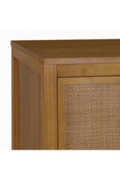 Teamson Home Hatteras Wooden Linen Cabinet Rattan Doors 165cm Tall, Natural - thumbnail 9