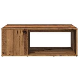 Berkfield Home Coffee Table Old Wood 90x67x33 cm Engineered Wood in Brown - Size: 90 x 67 x 33 cm - thumbnail 4